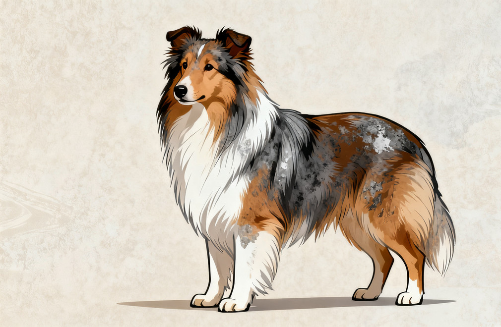 喜乐蒂牧羊犬,品种标准,体型,毛色