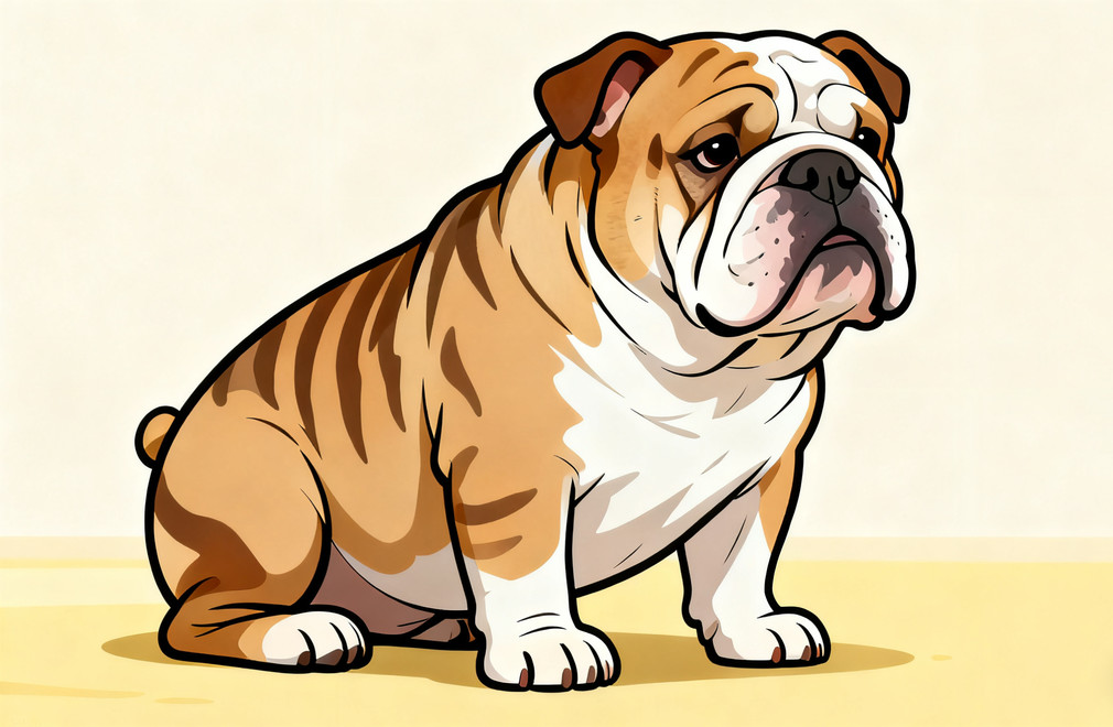 英国斗牛犬品种标准详解:体型、毛色、特征一眼辨真伪 英国斗牛犬,品种标准,体型特征,毛色鉴别