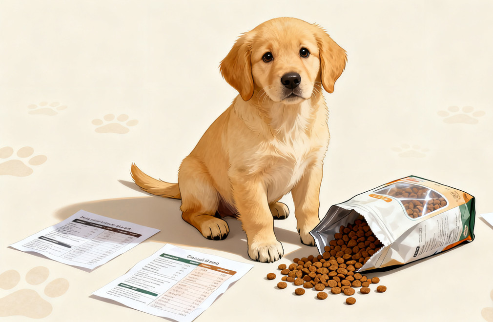 幼犬狗粮,狗粮怎么选,配料表,避坑