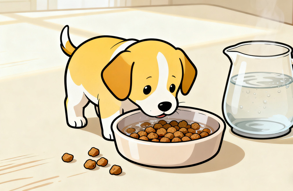 幼犬泡狗粮,水温,水量,时间教程