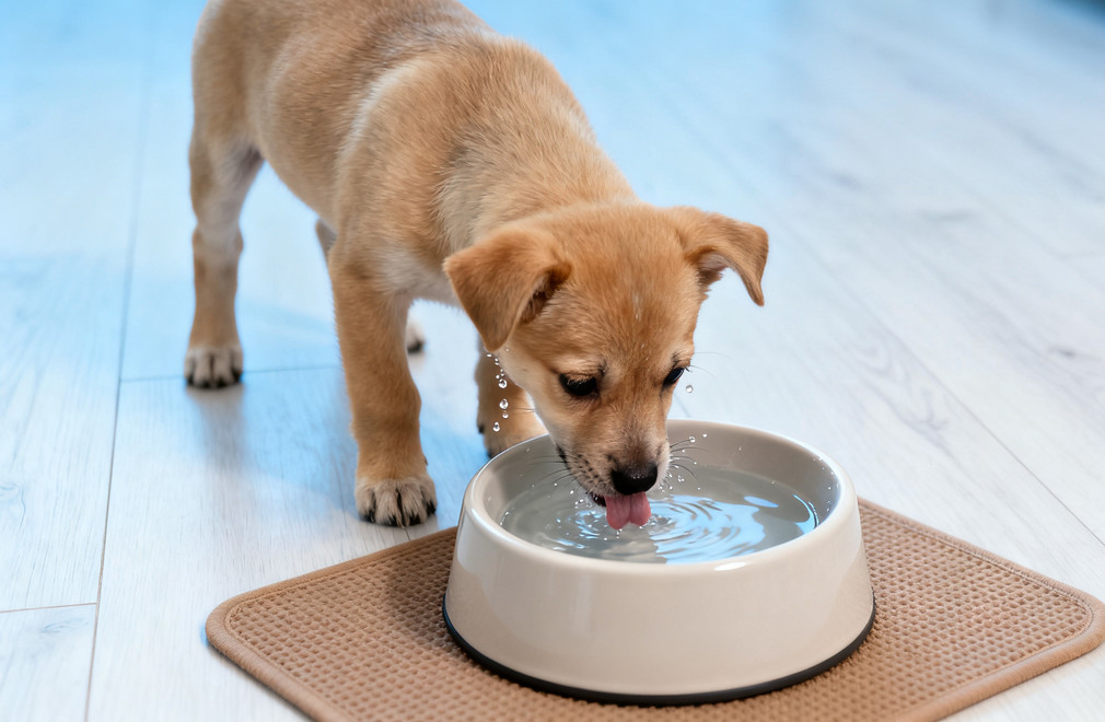 幼犬喝水,饮水引导,足量饮水,幼犬护理
