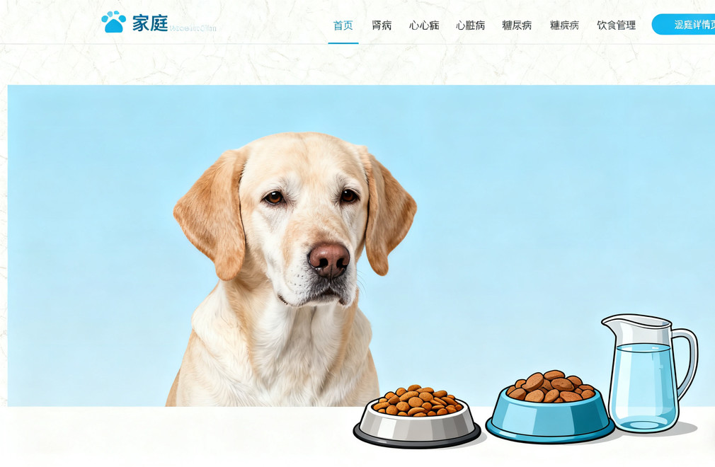 老年犬常见疾病饮食管理(肾病、心脏病、糖尿病) 老年犬,肾病饮食,心脏病饮食,糖尿病饮食