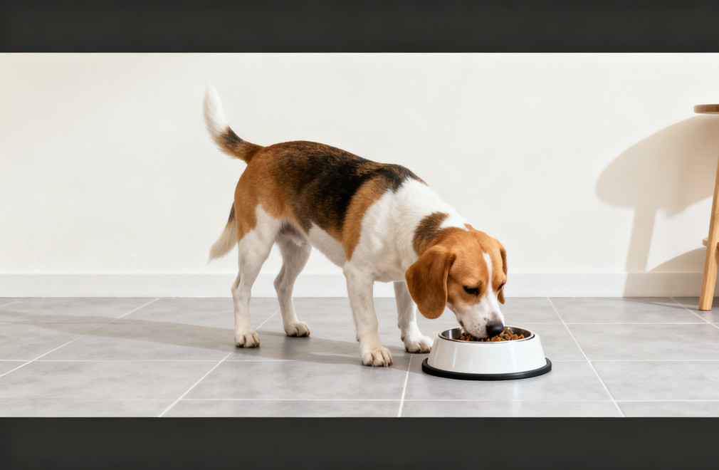 狗狗进食训练,指定地点进食,狗狗训练,定点进食