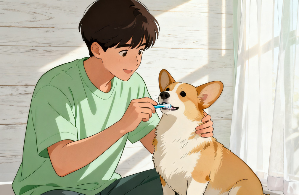 狗狗护理,刷牙训练,剪指甲训练,宠物行为适应