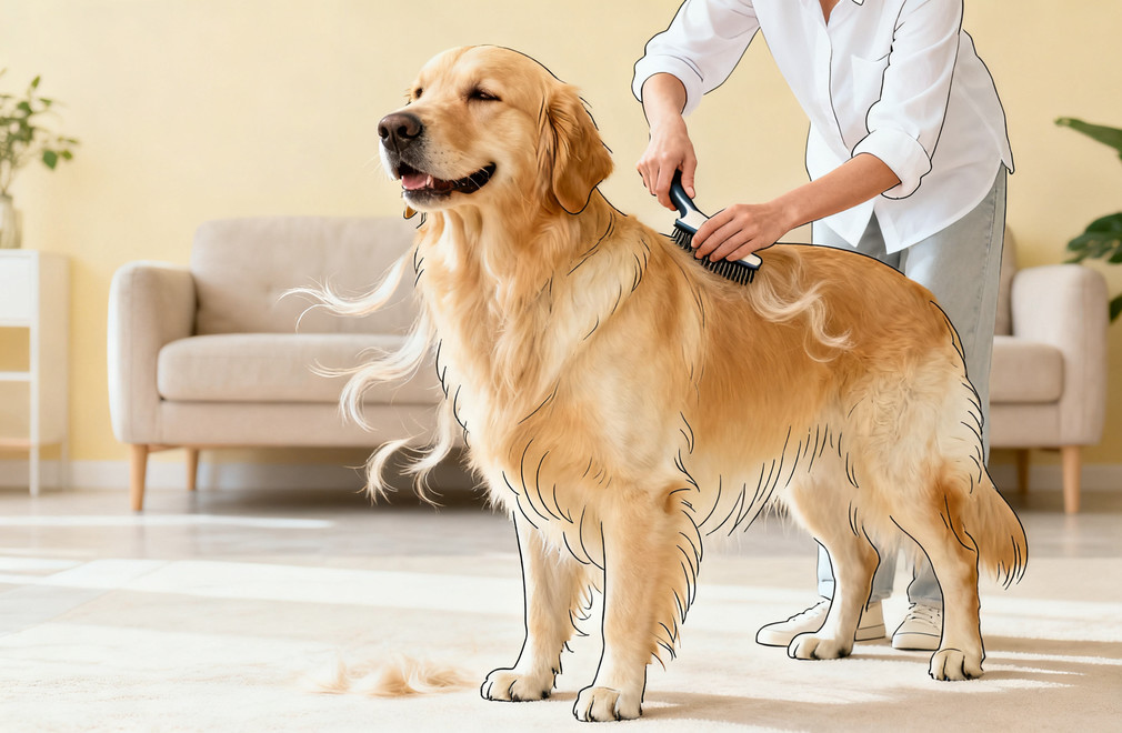 狗狗换毛期,季节性换毛,换毛期护理,宠物护理