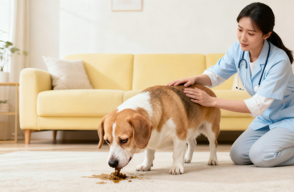 狗狗呕吐怎么办?家庭护理与紧急就医指征 狗狗呕吐,家庭护理,紧急就医指征