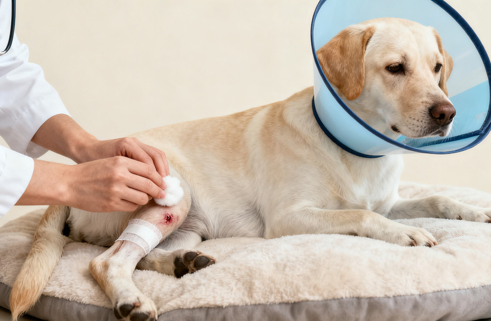 狗狗术后护理指南:伊丽莎白圈、伤口管理 狗狗术后护理,伊丽莎白圈,伤口管理