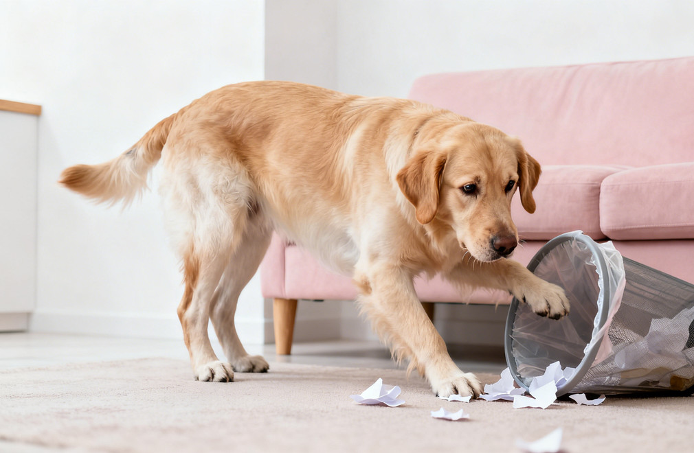 狗狗分离焦虑,狗狗独自在家,狗狗搞破坏