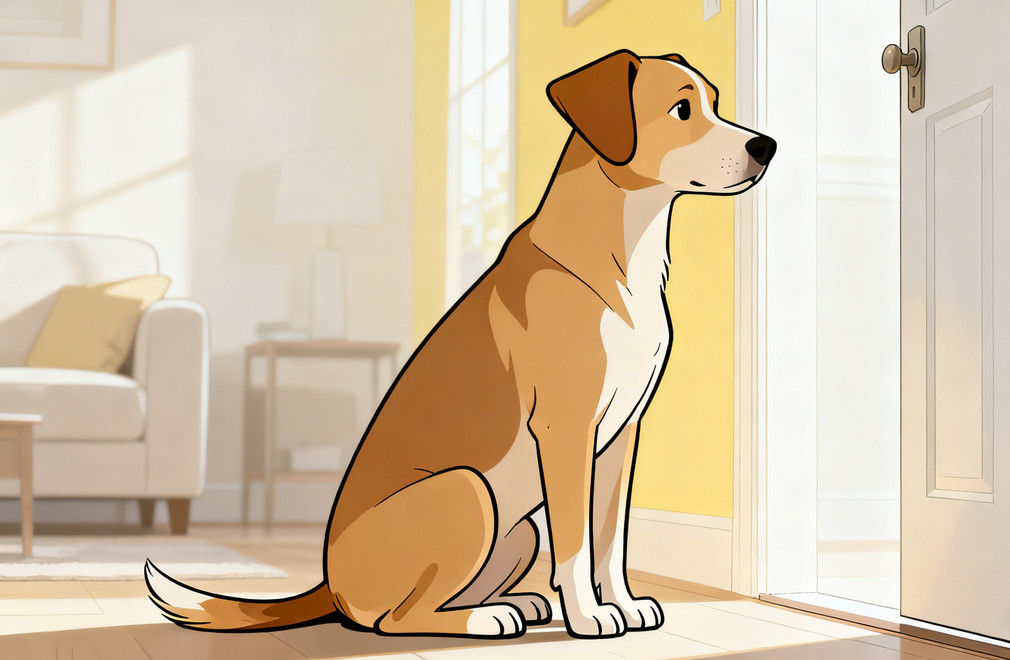 如何训练狗狗在有人敲门时保持安静? 训练狗狗安静,狗狗敲门反应,狗狗行为训练,狗狗服从训练