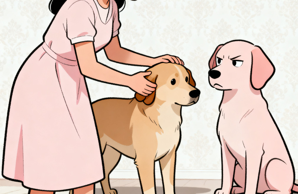 狗狗嫉妒心强,看到主人摸别的狗就生气怎么办? 狗狗嫉妒心,主人摸别的狗,狗狗生气,解决办法