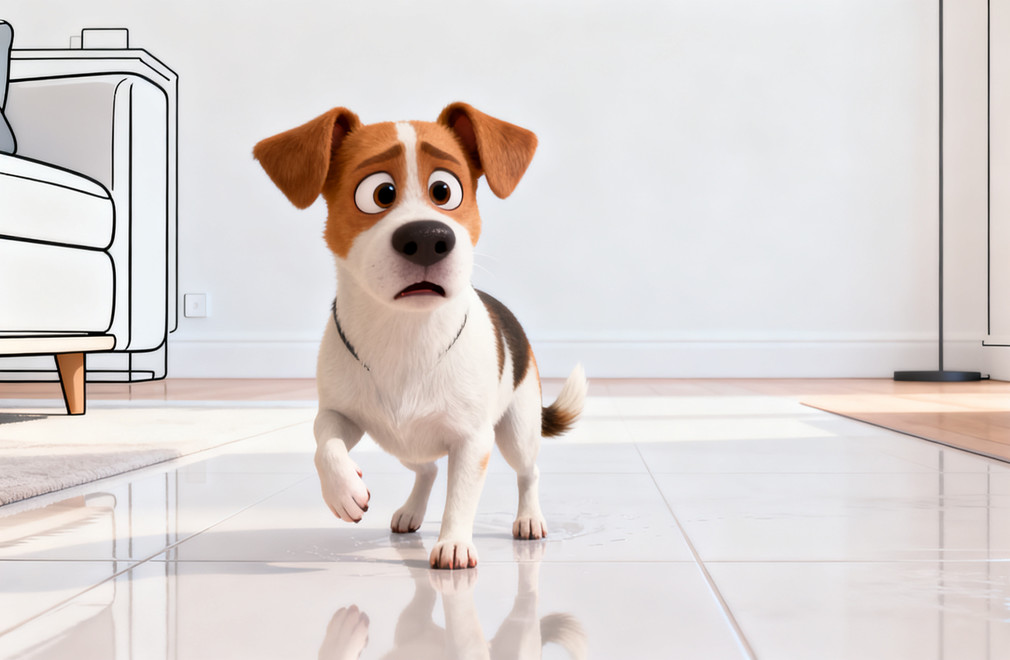 狗狗怕滑的地板怎么办? 狗狗怕滑地板,狗狗防滑,地板防滑,宠物防滑