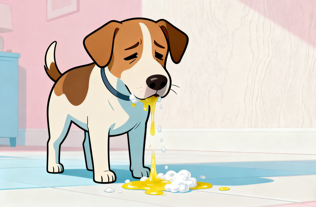 狗狗呕吐黄水、白沫怎么办? 狗狗呕吐,呕吐黄水,呕吐白沫,狗狗健康