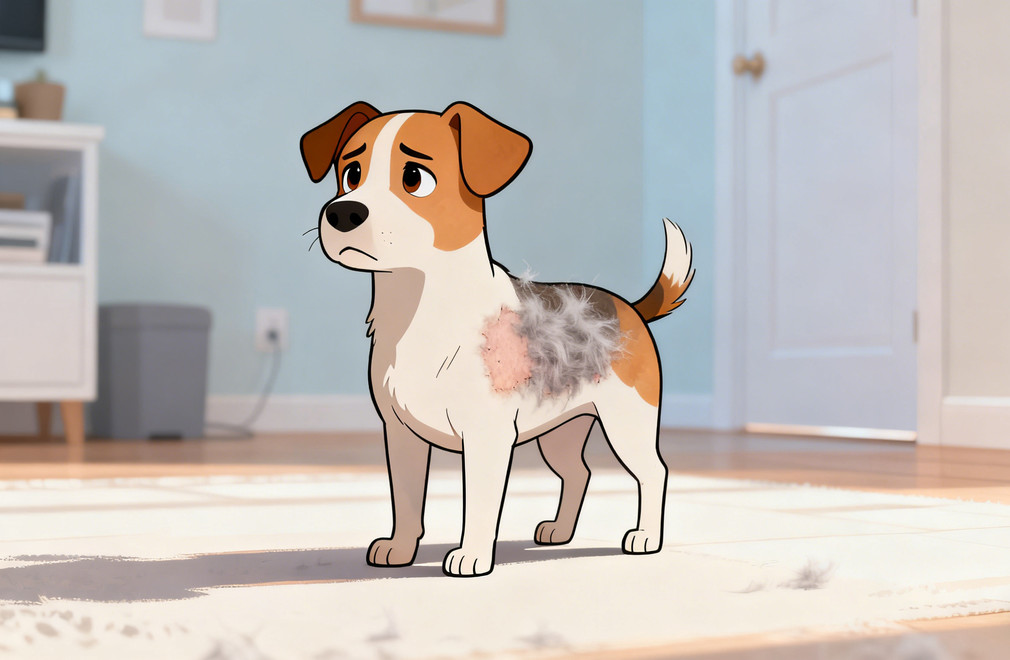 狗狗掉毛一块一块的,是什么皮肤病? 狗狗掉毛,皮肤病,块状掉毛