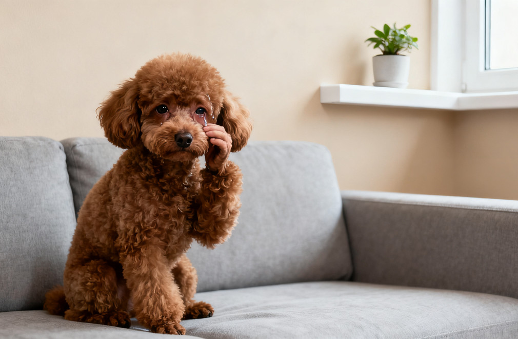 狗狗眼屎多、流泪不止怎么办? 狗狗眼屎多,狗狗流泪不止,狗狗眼部护理,宠物泪痕