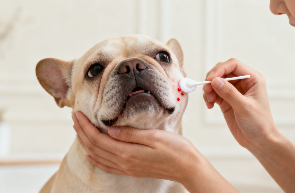 如何给狗狗挤痘痘? 狗狗挤痘痘,宠物护理,狗狗皮肤问题,犬类美容