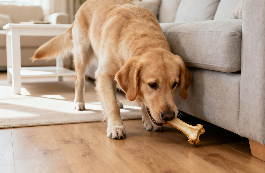 狗狗藏东西,狗狗行为,宠物习惯,动物本能