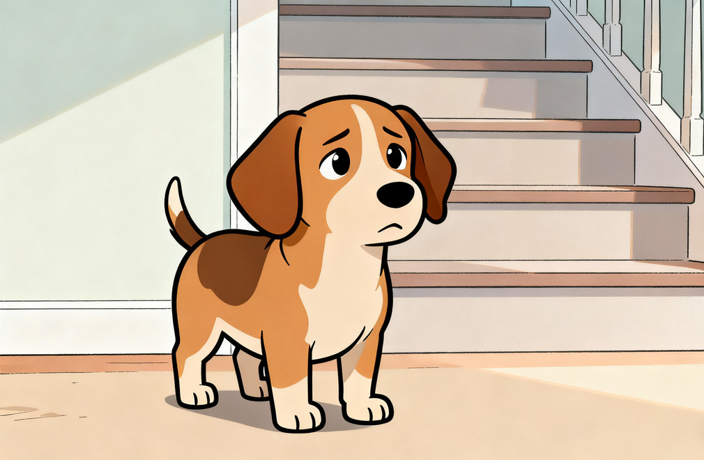 狗狗不敢上下楼梯怎么办? 狗狗不敢上下楼梯,狗狗上下楼梯训练,狗狗行为训练,宠物楼梯适应