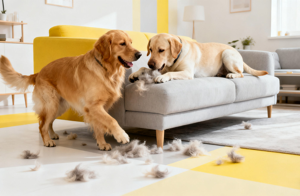 金毛/拉布拉多掉毛厉害吗? 金毛掉毛,拉布拉多掉毛,掉毛程度,宠物掉毛