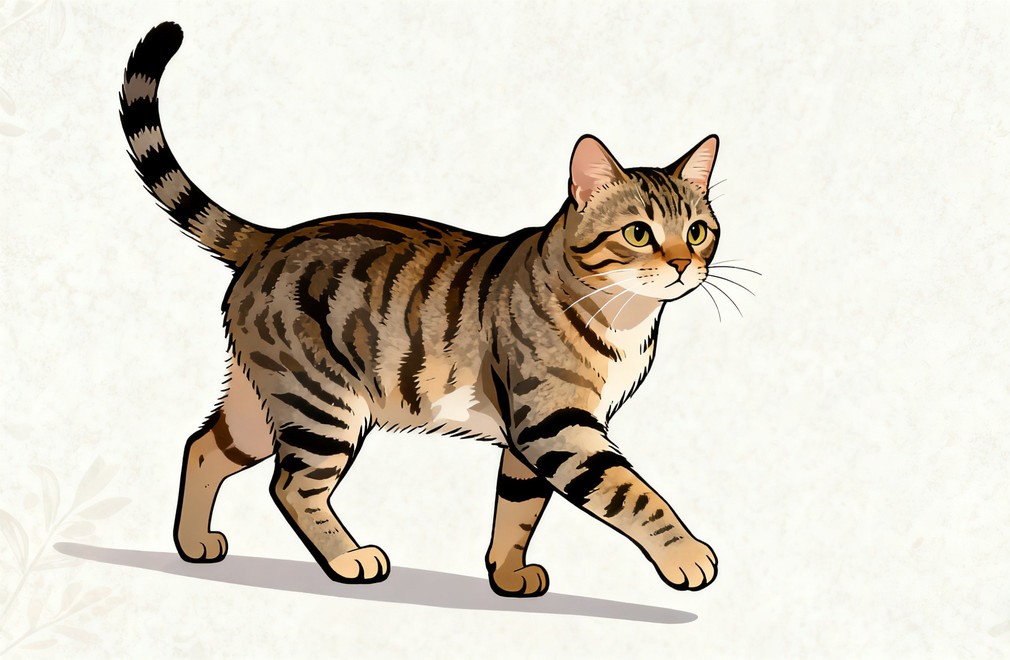 中华狸花猫,敏捷身手,独立聪慧