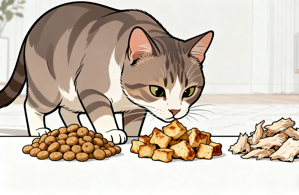 《成猫猫粮挑选终极指南:膨化粮、烘焙粮、冻干怎么选?》 成猫猫粮挑选,膨化粮,烘焙粮,冻干