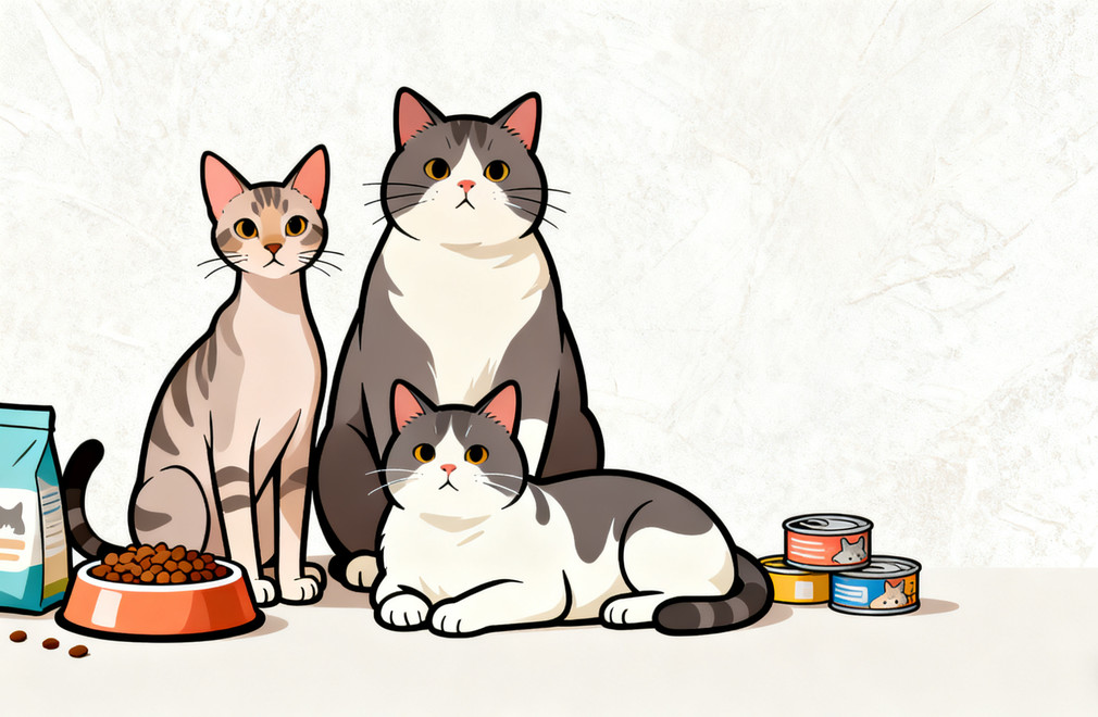 《不同体型成猫的喂养要点》 成猫喂养,体型差异,喂养要点