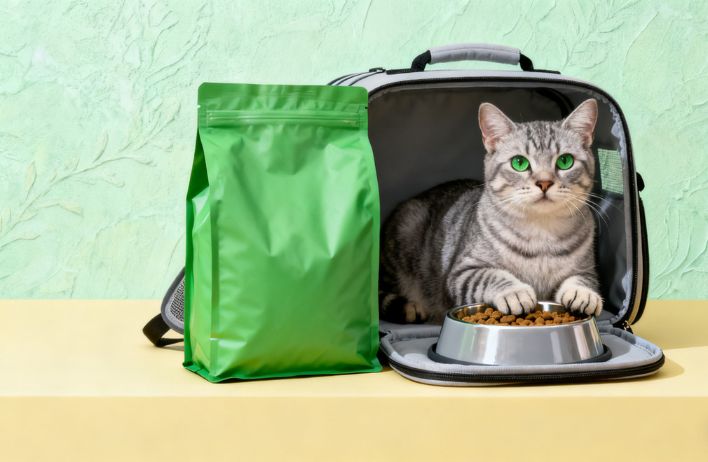《带猫旅行或寄养,喂养方面如何提前准备?》 带猫旅行,宠物寄养,猫咪喂养,喂养准备