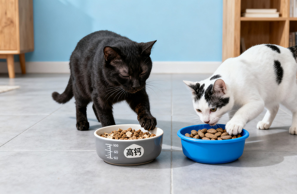 《老年猫与成猫混养,如何分别喂食?》 老年猫与成猫混养,分别喂食