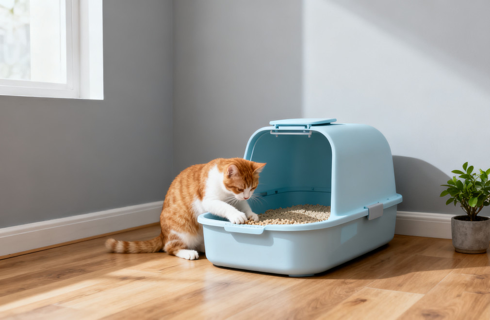 《猫砂盆应该放在家里的什么位置?》 猫砂盆,摆放位置,家庭,位置选择