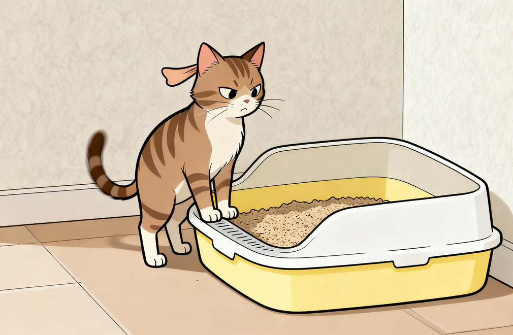 猫咪拒绝使用猫砂盆,猫砂盆使用问题,猫咪行为异常,紧急处理方案