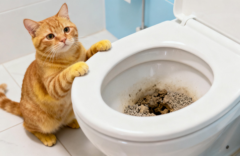 《猫砂堵塞马桶怎么办?》 猫砂堵塞马桶,马桶堵塞解决,猫砂使用技巧,卫生间堵塞处理