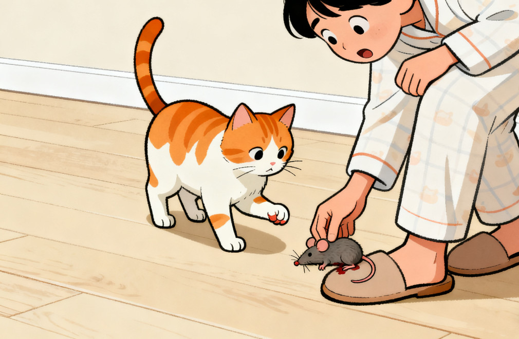 《猫咪为什么把死老鼠/虫子送给你?是爱的礼物!》 猫咪,死老鼠,虫子,爱的礼物