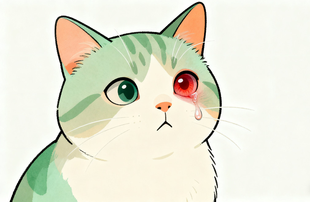猫咪眼睛发红,猫咪流泪,猫咪结膜炎,猫咪眼病