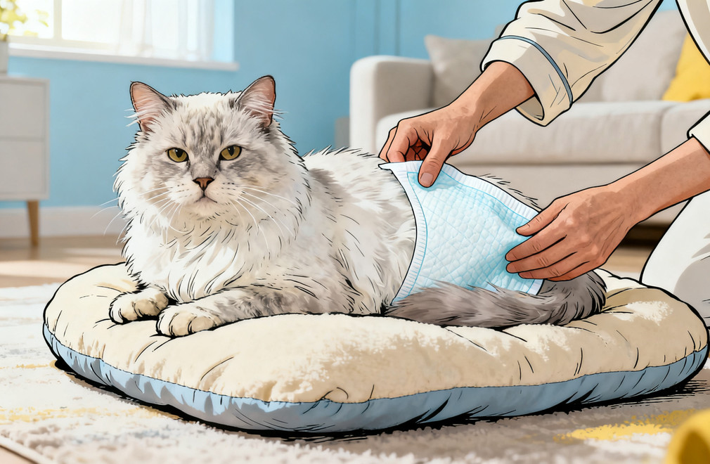 老年猫,失禁护理,耐心,尊严