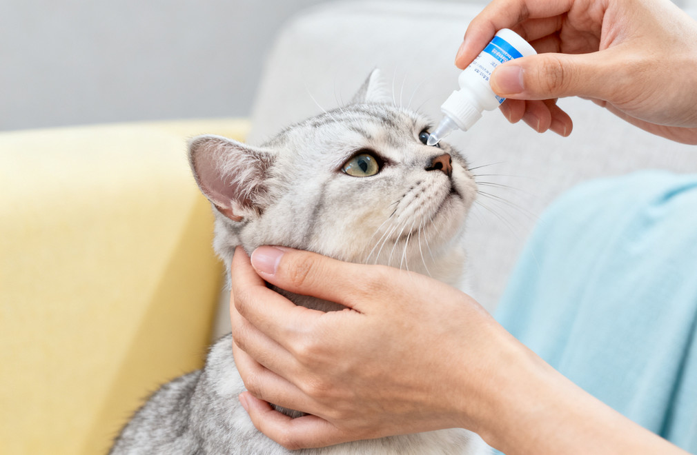 猫咪滴眼药水,猫咪护理,宠物用眼药水,猫咪眼部护理
