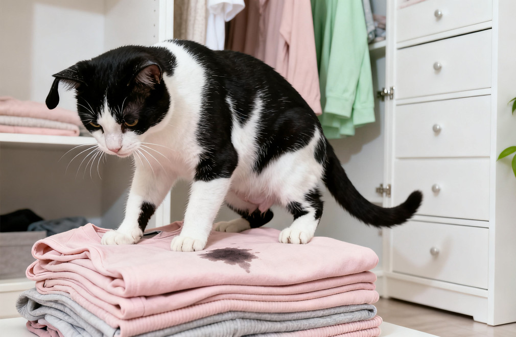 猫咪乱尿,猫咪尿床原因,猫咪行为问题,猫咪排尿异常