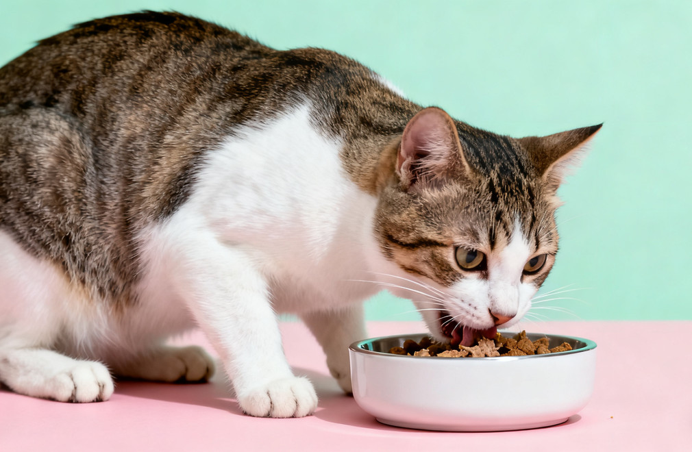 猫咪吃饭狼吞虎咽,容易呕吐怎么办? 猫咪吃饭狼吞虎咽,猫咪呕吐,猫咪饮食问题,猫咪进食习惯
