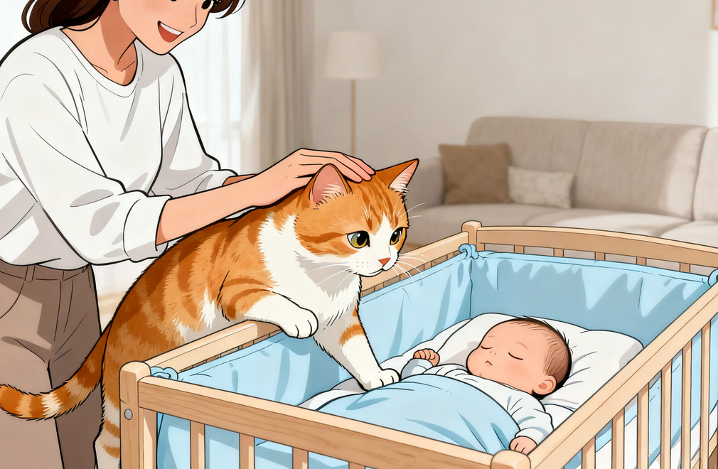 如何帮助猫咪适应新的家庭成员(婴儿、新伴侣)? 猫咪适应新成员,婴儿,新伴侣,猫咪行为引导