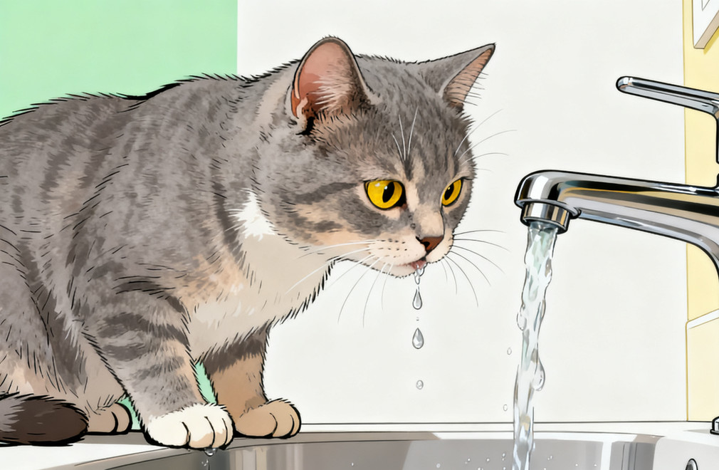 猫咪,流动水,饮水习惯,原因
