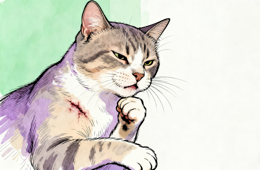 猫咪总是挠痒痒,皮肤都挠破了怎么办? 猫咪挠痒痒,猫咪皮肤破,猫咪皮肤问题,猫咪瘙痒