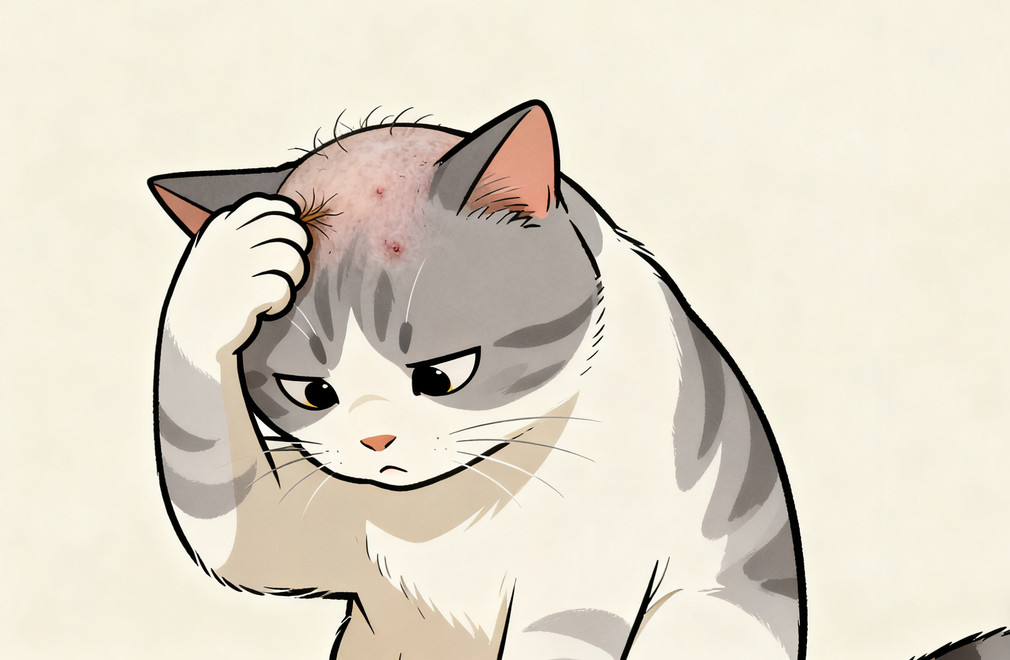 猫咪局部秃了一块是什么原因? 猫咪局部脱毛,猫咪秃毛原因,猫咪掉毛原因,猫脱毛原因