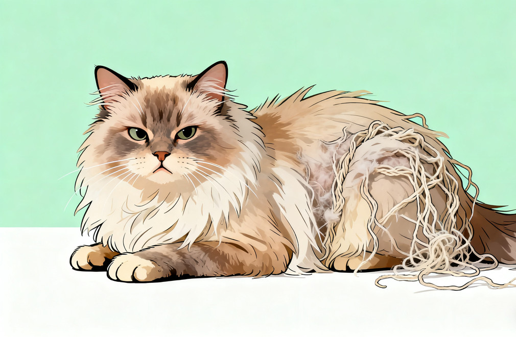 长毛猫的毛打结了怎么办?如何预防? 长毛猫,毛发打结,预防措施,毛发护理