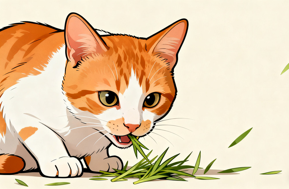 猫咪吃草,猫咪行为,猫咪健康,吃草原因