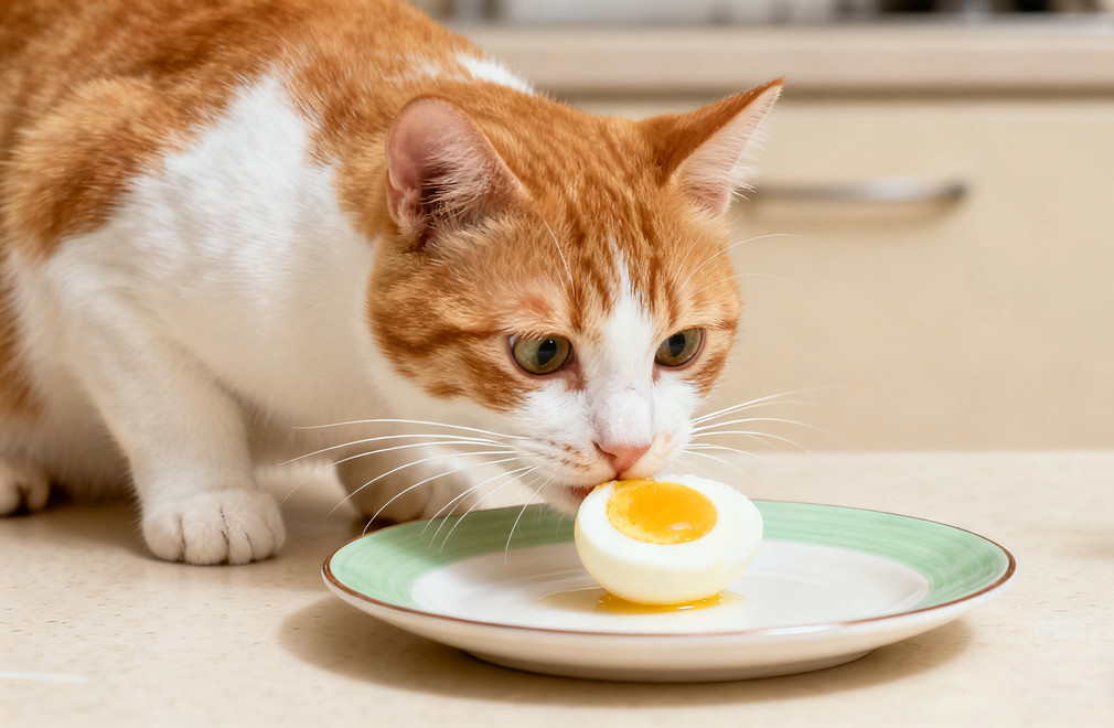 猫咪吃鸡蛋,猫吃蛋白,猫吃蛋黄