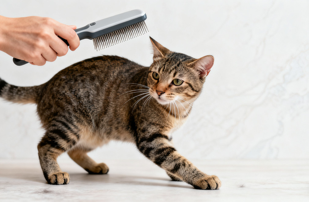 猫咪梳毛,不让梳毛,猫咪护理