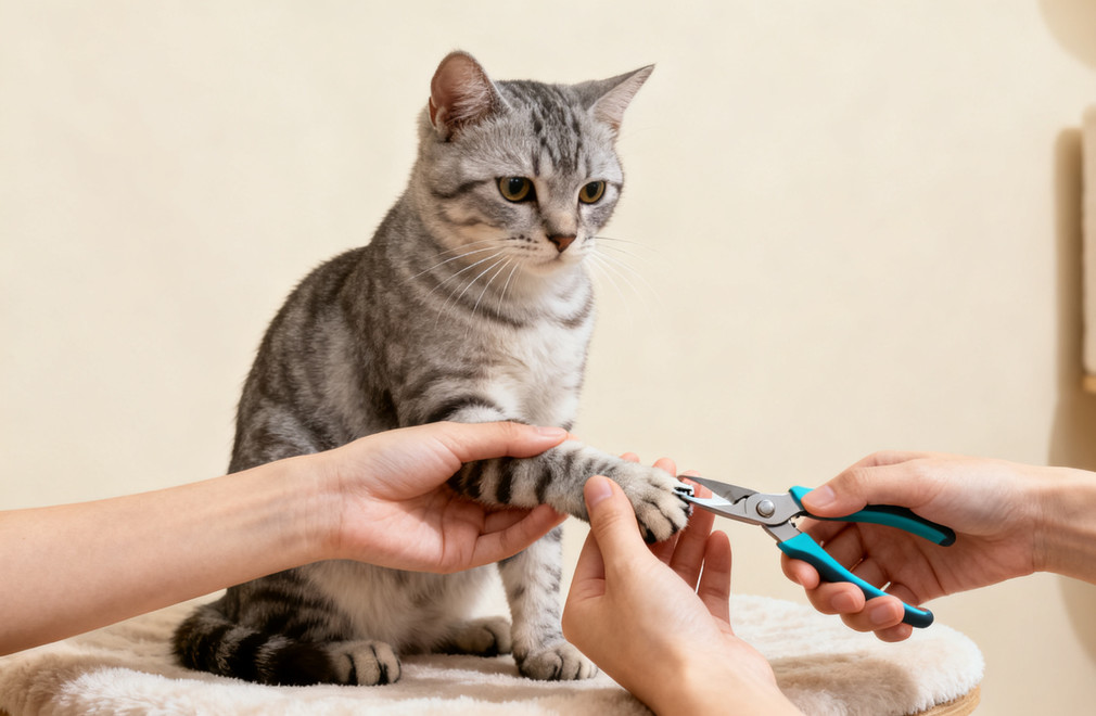 猫咪指甲修剪,剪指甲频率,猫咪护理,宠物指甲护理