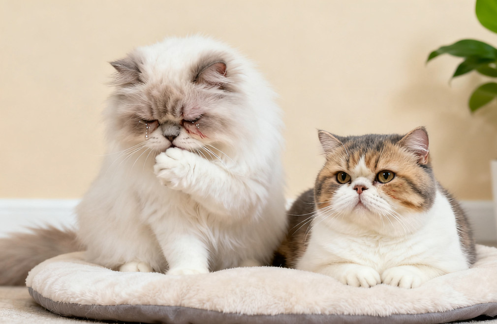 波斯猫泪痕,加菲猫泪痕,泪痕清理