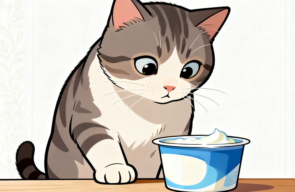 猫咪喝酸奶,猫咪酸奶选择,猫饮食,酸奶挑选