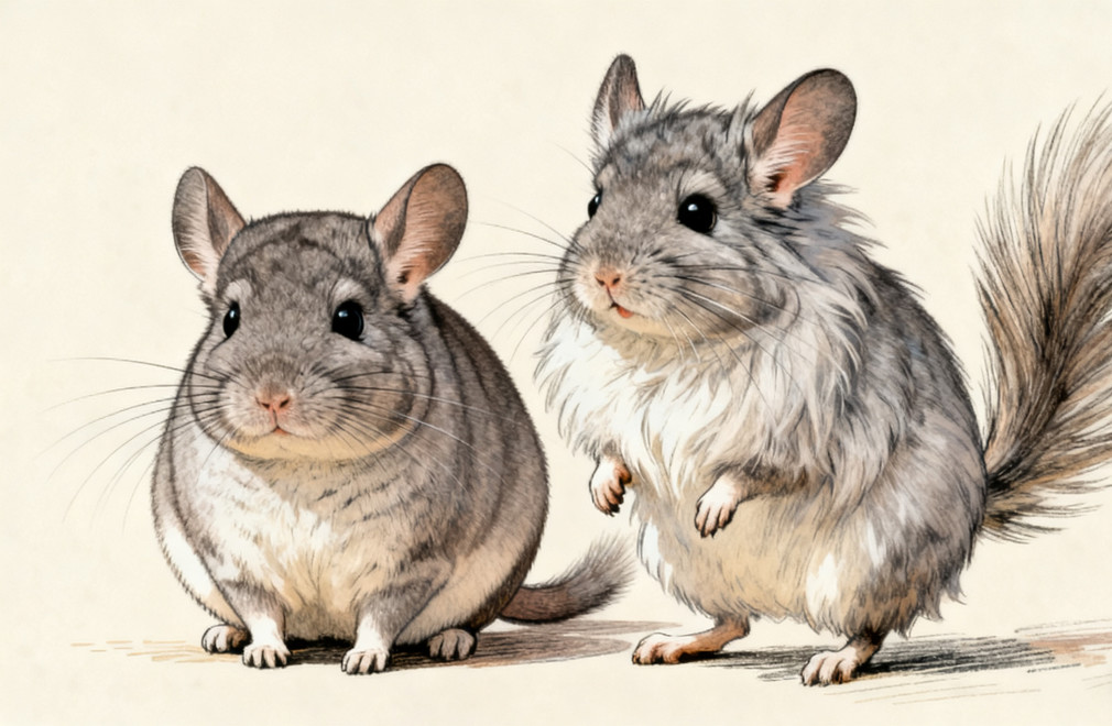 龙猫品种,长毛龙猫,短毛龙猫