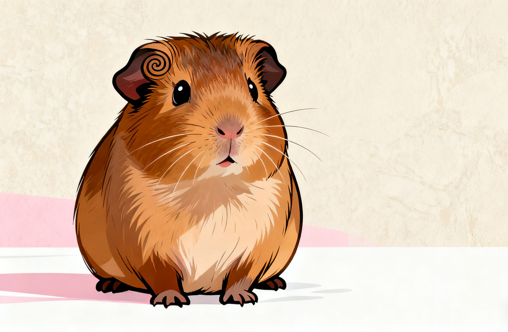 阿比西尼亚荷兰猪,旋涡被毛