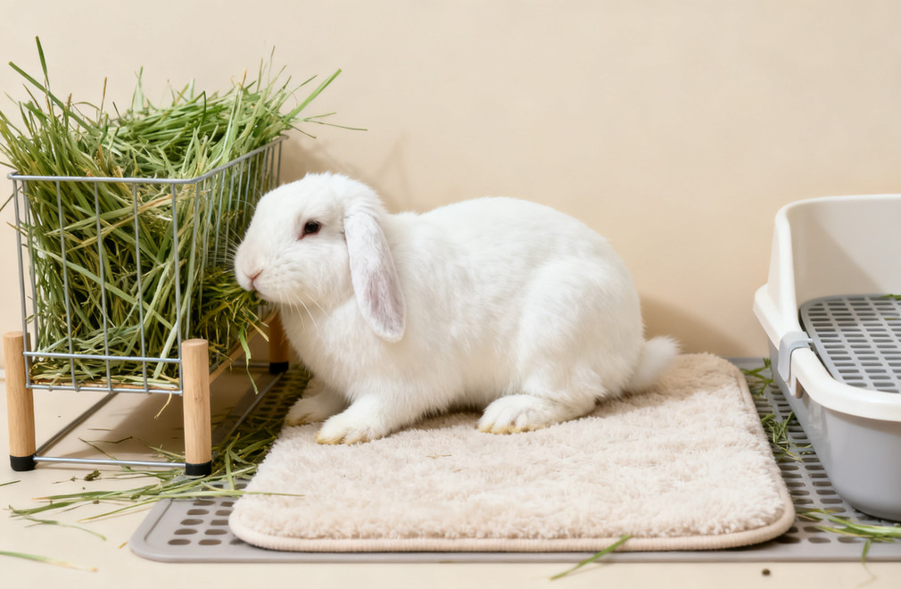 如何为兔子布置一个安全舒适的家?脚垫、厕所、草架 兔子,笼子布置,脚垫,厕所